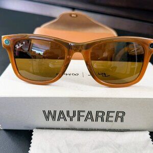 Ray-Ban Meta Wayfarer (Gen 1), Shiny Caramel RW4008